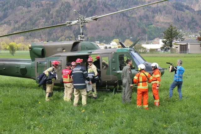 Grubenwehr übte im Bergwerk für den Ernstfall