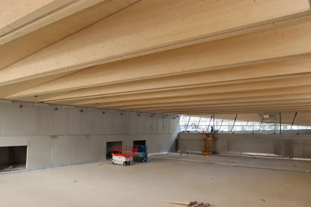 Die neue Dreifachturnhalle in Neu-Rum bietet künftig Raum für Schulsport, Vereine und vielfältige Freizeitaktivitäten. | Foto: Kendlbacher