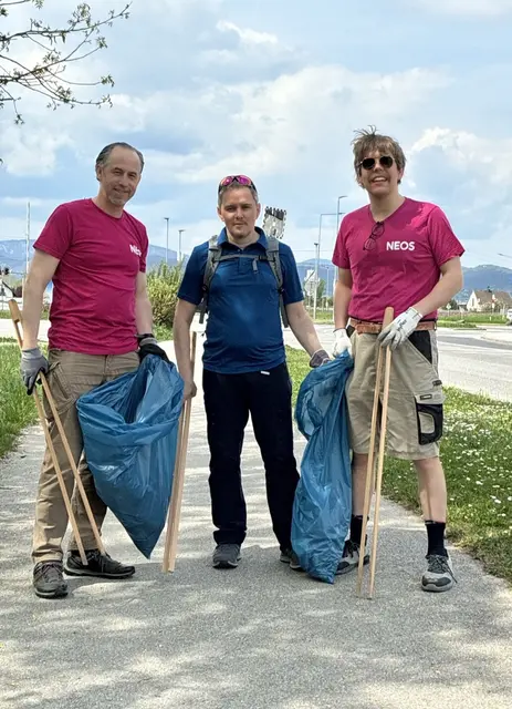 (v.l.n.r.): Teammitglieder Clemens Kraus, Christian Dizdar, Bernhard Lutzer. | Foto: NEOS