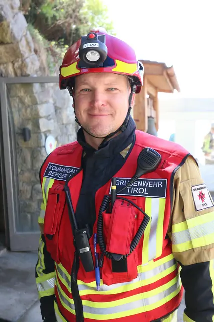 Grubenwehr-Kdt Marc Berger leitete die erfolgreiche Großübung.