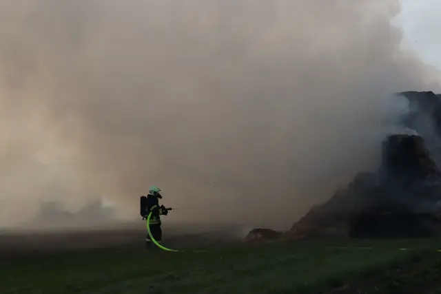 Brand mehrerer Strohballen bei Zeiselmauer