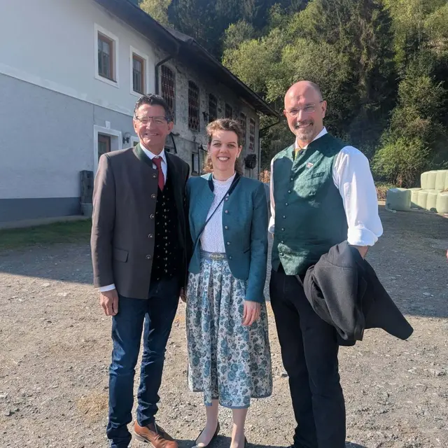 von links: Siegfried Huber, Kathrin Unterweger und Bgm. Josef Zoppoth | Foto: Privat
