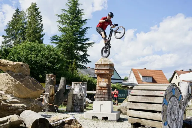 Die nationale und internationale Trial-Bike-Elite versammelt sich zur ÖTSV Bike Trial Series am alten Bauhof in Hartberg. | Foto: Ananas Boys