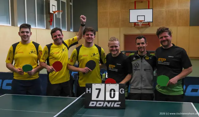 Lukas Gebert-Germ, Reinhard Pleßl, Hamdija Duric, Patrick Fichtinger, Patrick Kitzler und Wolfgang Weidenauer. | Foto: Union Horn - Sektion Tischtennis