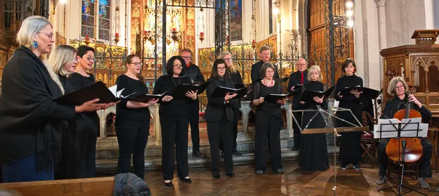 Das Vokalensemble Company Life trat mit einigen Mitgliedern eines französischen Chors auf. | Foto: Kreuzhuber
