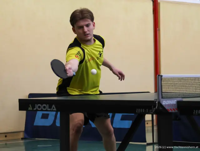 Hamdija Duric eine Klasse für sich - obwohl er heute der einzige Horner mit dem Verlust eines Satzes war. | Foto: Union Horn - Sektion Tischtennis