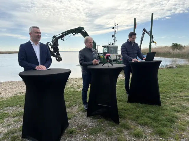 Bei einer Pressekonferenz in Purbach zog die Seemanagement Burganlnd GmbH Bilanz zur Saison am Neusiedler See.  | Foto: Stefan Schneider/MeinBezirk