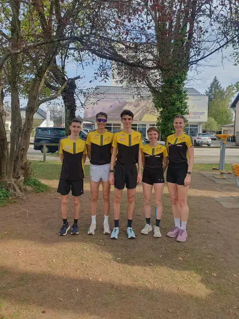 Die KSV-Athleten Elias Thonhofer, Daniel Karner, Elias Pölzl, Lotte Seiler und Bianca Illmaier.  | Foto: KSV-LA