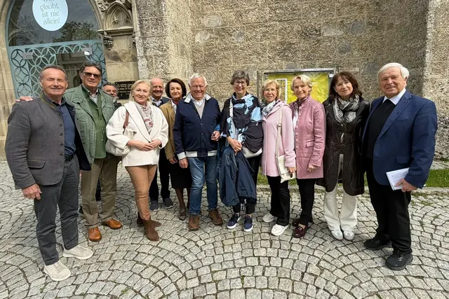 Freunde besuchten Seniorchef des Hotels Grüner Baum