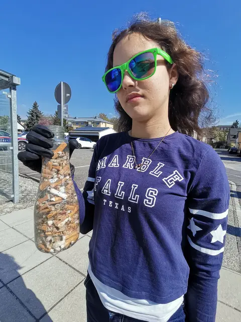 Grüne Gallneukirchen sammeln Müll