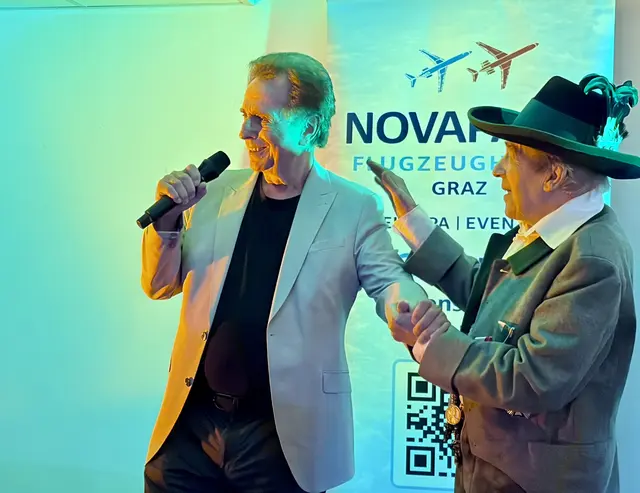 Alex Rehak mit Walter Reischl von den legendären "White Stars" | Foto: Gaube