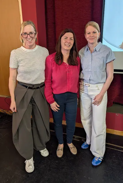 (v.l.) Katharina Händler, Frauenvorsitzende Manuela Meiböck und Caroline Schlinter Maltan | Foto: SPÖ Frauen St. Margarethen
