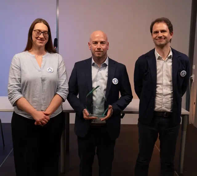 Das Projekt AiKita von Sarah Rio, Ralph Mann und Jürgen Huber aus der Abendschule der HTL Leonding gewann den Hauptpreis. | Foto: HTL-Leonding