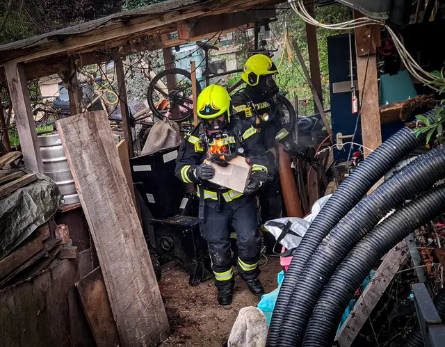Vier Feuerwehren waren am Dienstag bei einem Kellerbrand in Gießenberg im Einsatz. | Foto: FF Mooskirchen