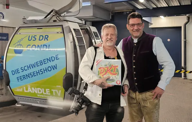 Foto: Der international prämierte Kunstfotograf Roland Marte trifft in der Fernsehgondel auf Filmkameras und Andreas Seeburger.