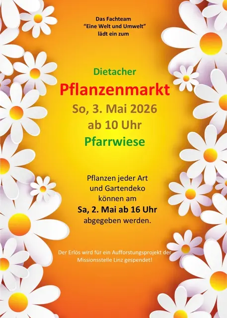 Pflanzenmarkt in Dietach