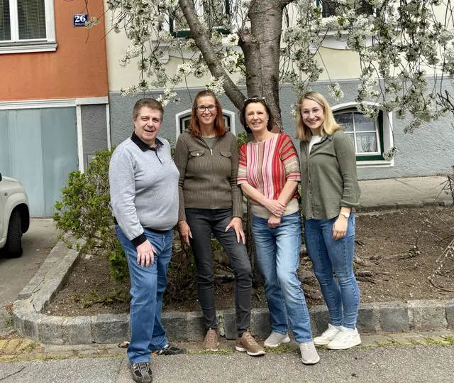 Die MeinBezirk Hollabrunn-Redaktion umfasst Kurt Oblistil, Alexandra Goll, Monika Kirchhauer und Sigrid Scheuer. | Foto: Goll