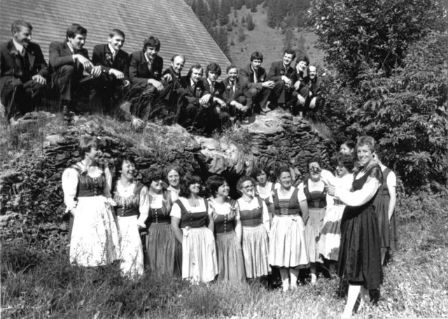 Das Archivfoto vom Chor stammt aus dem Jahr 1980. | Foto: Singgemeinschaft Nockklång Patergassen