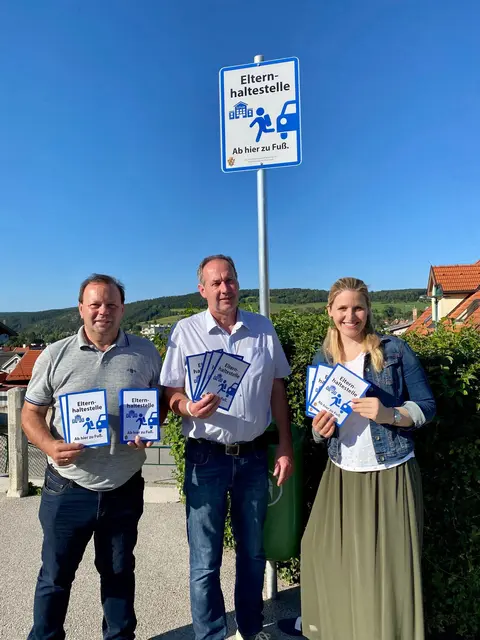 Elternhaltestellen sollen das Gehen bis zur Schule fördern.  | Foto: Mobilitätsmanagement NÖ