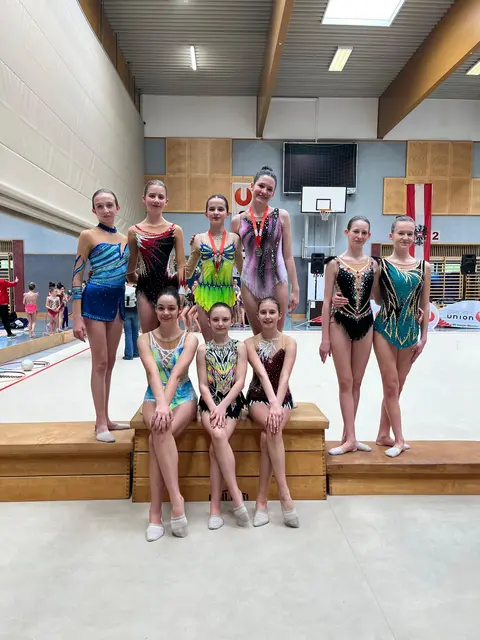 Die jungen Gymnastinnen holten Gold, Silber und zahlreiche Top-Platzierungen in den B-light Einzel-Kategorien. | Foto: GTU Mattersburg