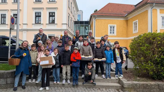 Ennser Volksschüler mit Aktion für Verkehrssicherheit