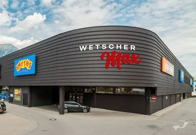 Wetscher Max Innsbruck in der Andechsstraße 85, 6020 Innsbruck.
Öffnungszeiten: Montag bis Freitag 09:00 bis 18:00 Uhr, Samstag 09:00 bis 17:00 Uhr. | Foto: Wetscher Max