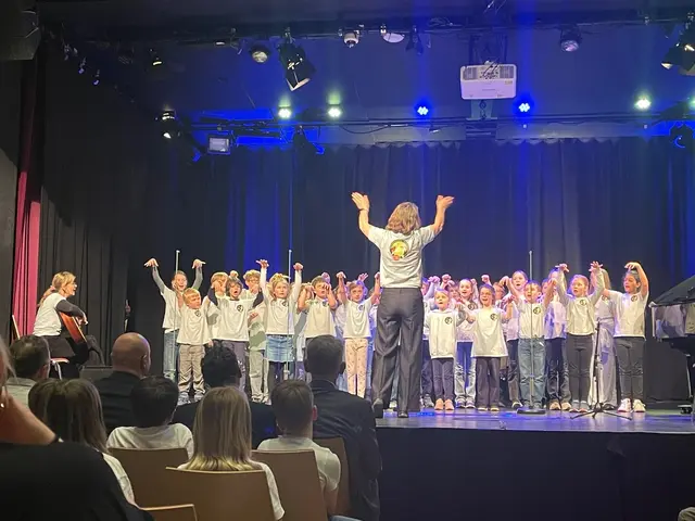 Mit großer Begeisterung präsentierten die Kinder des Schulchors ihr musikalisches Können beim Bezirksjugendsingen in Tulln. | Foto: Volksschule Hermannstraße