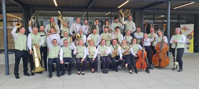 Die Musikerinnen und Musiker freuen sich über die höchste Punktezahl der Regionalwertung Mittelkärnten. | Foto: Stadtkapelle Feldkirchen