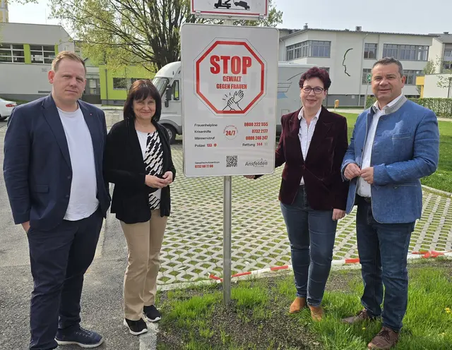 Ansfelden setzt Zeichen gegen Gewalt an Frauen