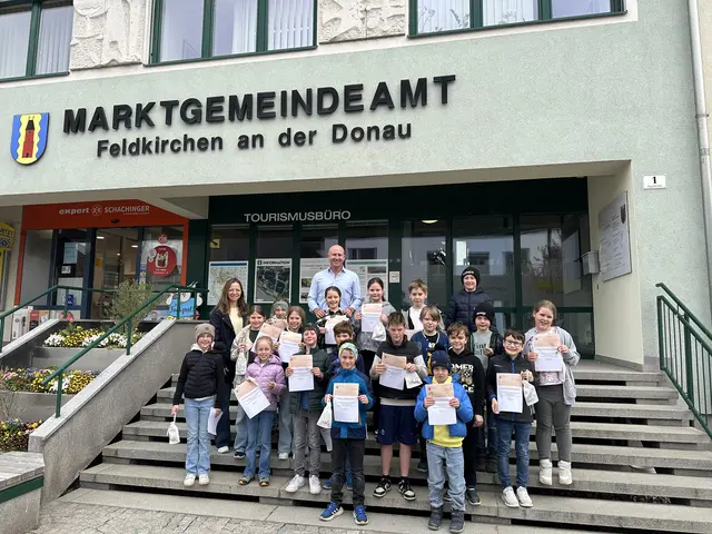 40 Kinder erlebten spannenden Vormittag im Gemeindeamt Feldkirchen