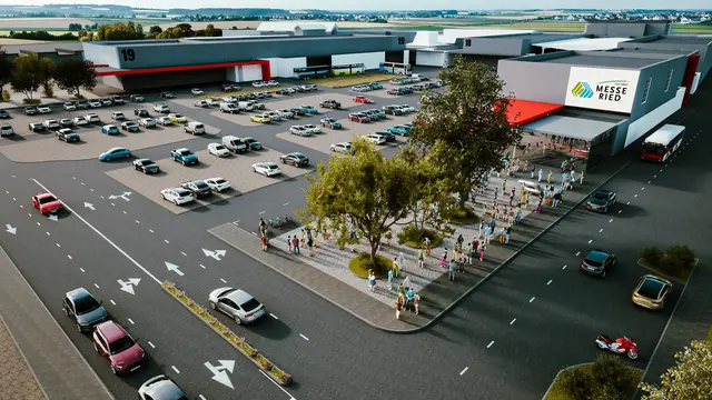 So soll das Rieder Messegelände nach der Modernisierung ausschauen. | Foto: Matulik Architekten