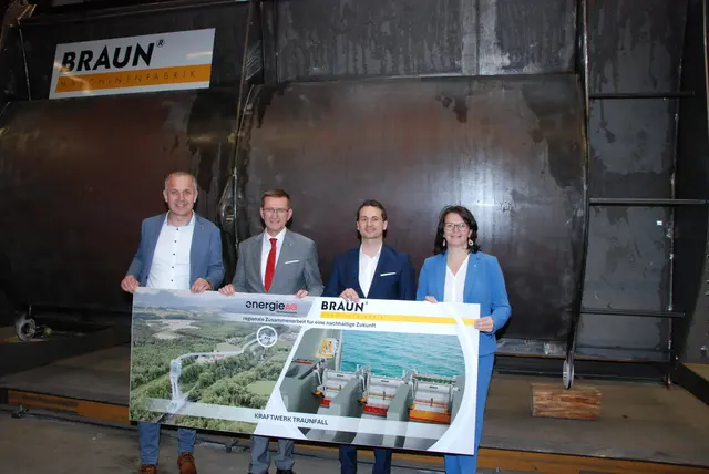 Christian Mader, Markus Achleitner, Lennart Braun und Elisabeth Gneißl. | Foto: MeinBezirk/Steiner-Watzinger