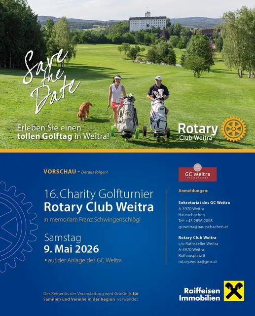 Das alljährliche Golfevent wieder in Vorbereitung