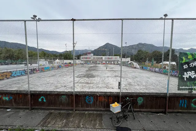 Aus Eis wird Sand: Auf dem Areal an der Höchsterstraße entsteht die neue Sandbox Dornbirn. | Foto: Stadt Dornbirn