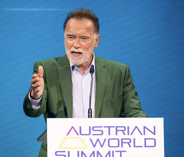 Arnold Schwarzenegger und österreichische Prominente werben zum Earth Day für die Mitmachaktion "Pump for the Planet". | Foto: Alexander Haiden