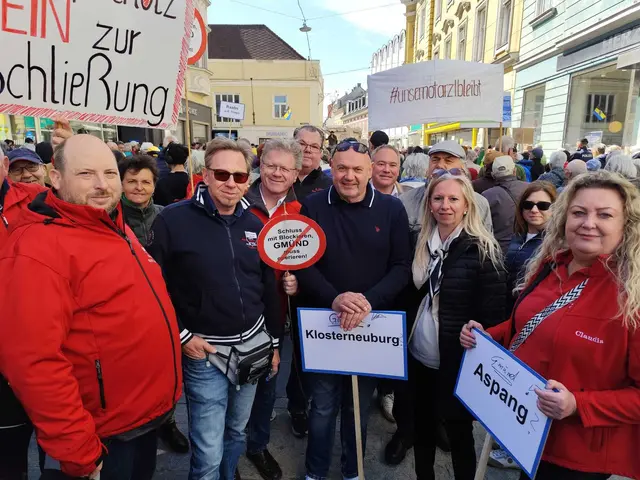 Auch Funktionäre und Bürgermeister der SPÖ aus dem Bezirk Gmünd nahmen an der Demo teil. | Foto: SPÖ Gmünd