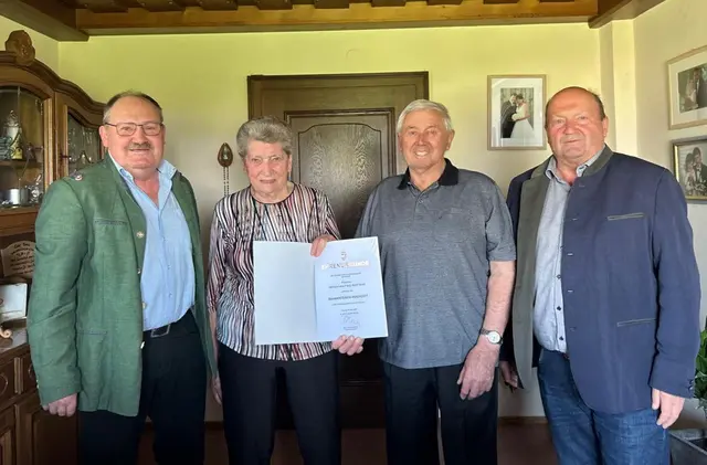 Ehepaar Streif feiert in Rossbach 60. Ehejubiläum