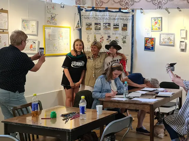 Christiane Descamps zeigt ihre Comic-Arbeiten beim Spittaler Comicfestival | Foto: Jochen Meyer