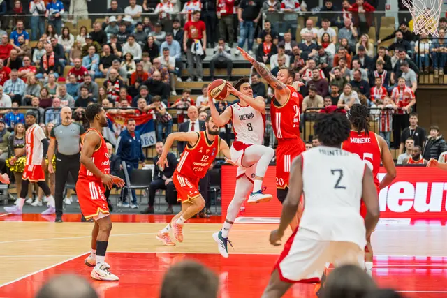 Eines der Highlights im ersten Teil der Saison war der Knaller gegen Roter Stern Belgrad in der neuen Sport Arena Wien (82:98). | Foto: Crowncapture