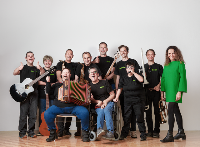 Die Powerband Tirol ist der Zündfunke für das Inklusionsfestival in Imst, das heuer im Glenthof stattfindet. | Foto: Powerband Tirol