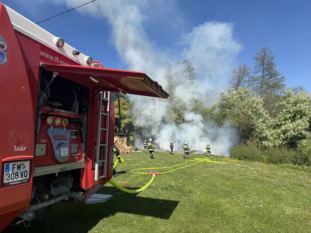 Vier Feuerwehren löschten Waldbrand in Puchbach
