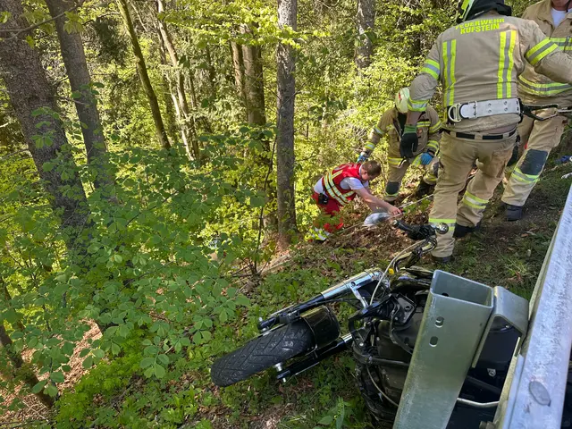 Motorradfahrer stürzt in Kufstein und wird schwer verletzt