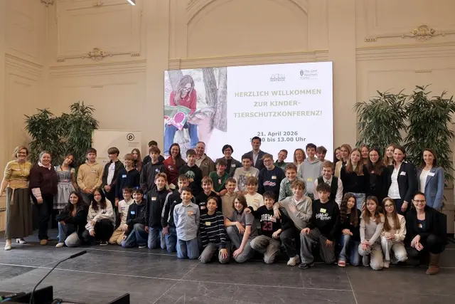 Schüler setzen starkes Zeichen bei Kinder-Tierschutzkonferenz