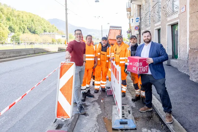 Aktuell laufen Arbeiten am Rudolfskai, in der Theatergasse, in der Roittnerstraße sowie in der Fasaneriestraße zwischen der Kreuzung Jägerstraße und der Kreuzung Revierstraße.  | Foto: Stadt Salzburg/Wildbild/Doris Wild