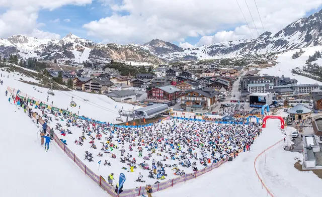 Beim Gamsleiten Kriterium, 18. April 2026, Obertauern. | Foto: (c) Tourismusverband Obertauern