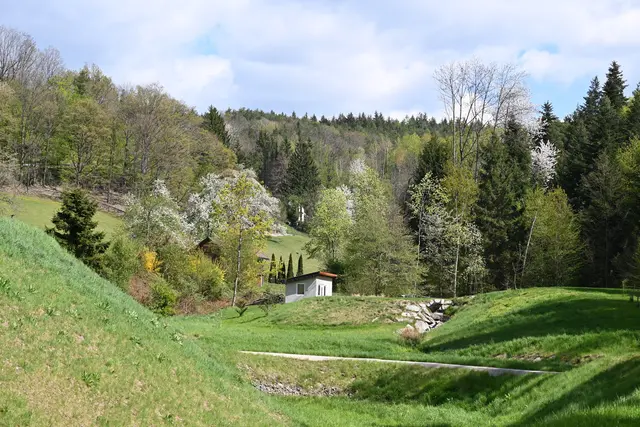 Enzenreith,  zu den drei Teichen und Wildgehege im Ortsteil Wörth