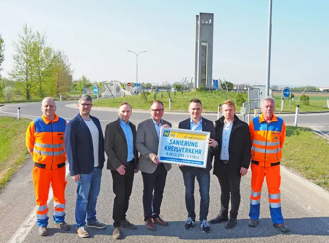 Baustart für den Kreisverkehr der B34 Kamptalstraße / S5