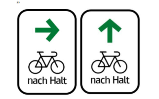 Die Straßenverkehrsordnung wurde 2022 novelliert. Seitdem werden solche Signale an Kreuzungen installiert. | Foto: Screenshot Bundesgesetzblatt