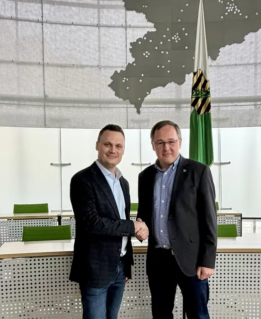 Bors auf Besuch im Sächsischen Landtag