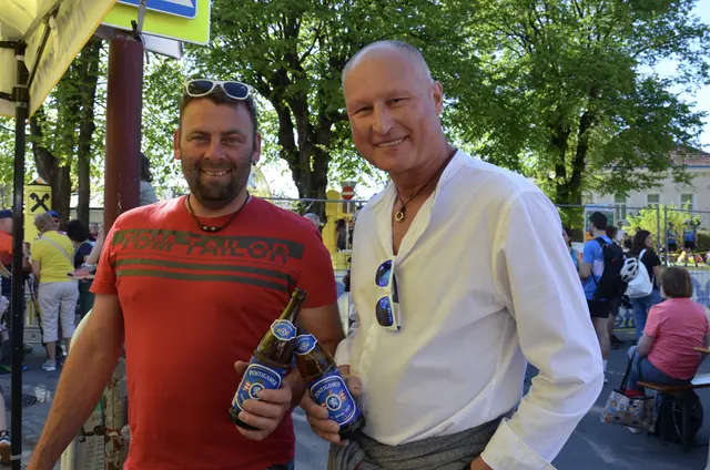 Gute Laune vor dem Laufevent bei Ernst Rodler und Thomas Stangel. | Foto: Elisabeth Peinsipp